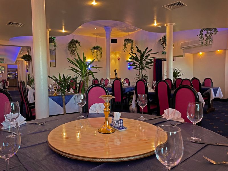 The Royal Thai dining room set for a private party